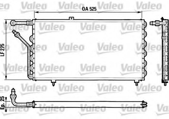 VALEO 816778 Condenser, air conditioning